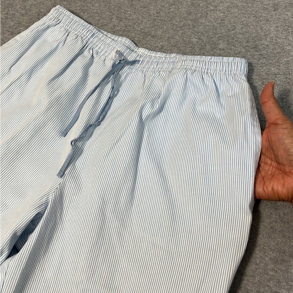 Vintage Sarah Bentley Cropped Pants Size Small Coastal Striped Pullup High Rise - Picture 7 of 8